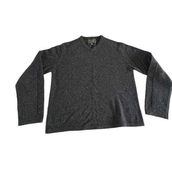 Abercrombie & Fitch Other - Abercrombie & Fitch Mens 90s Vintage Wool Sweater Size XL Gray Elbow Patches